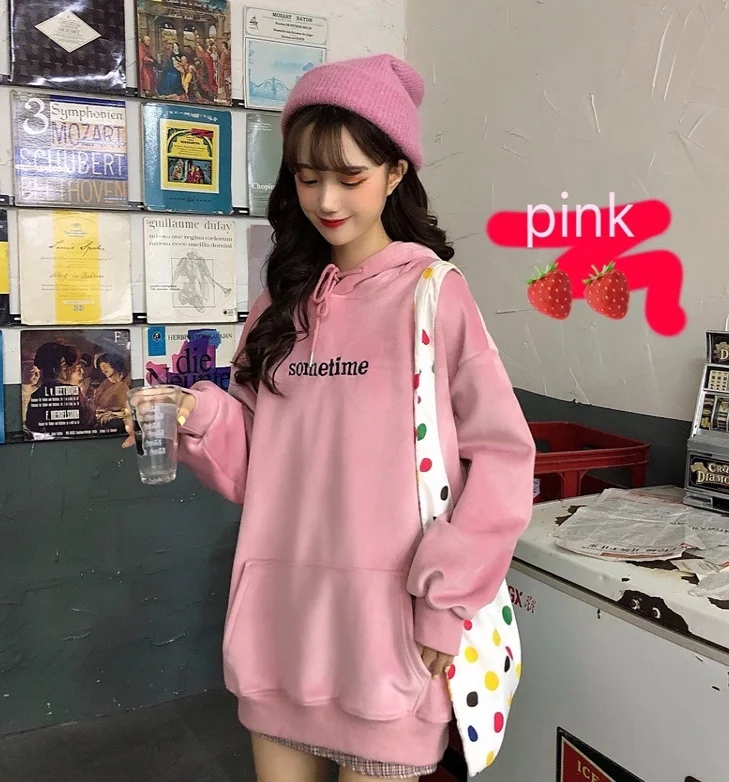 Двусторонняя бархатная Толстая мягкая розовая девочка с рисунком | Женская