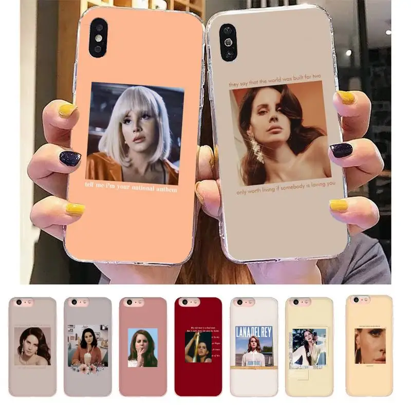 

cute Lana Del Rey(1) Phone Case For DIY iPhone X XS MAX 11 11 pro max 6 6s 7 7plus 8 8Plus 5 5S XR SE 2020 funda case