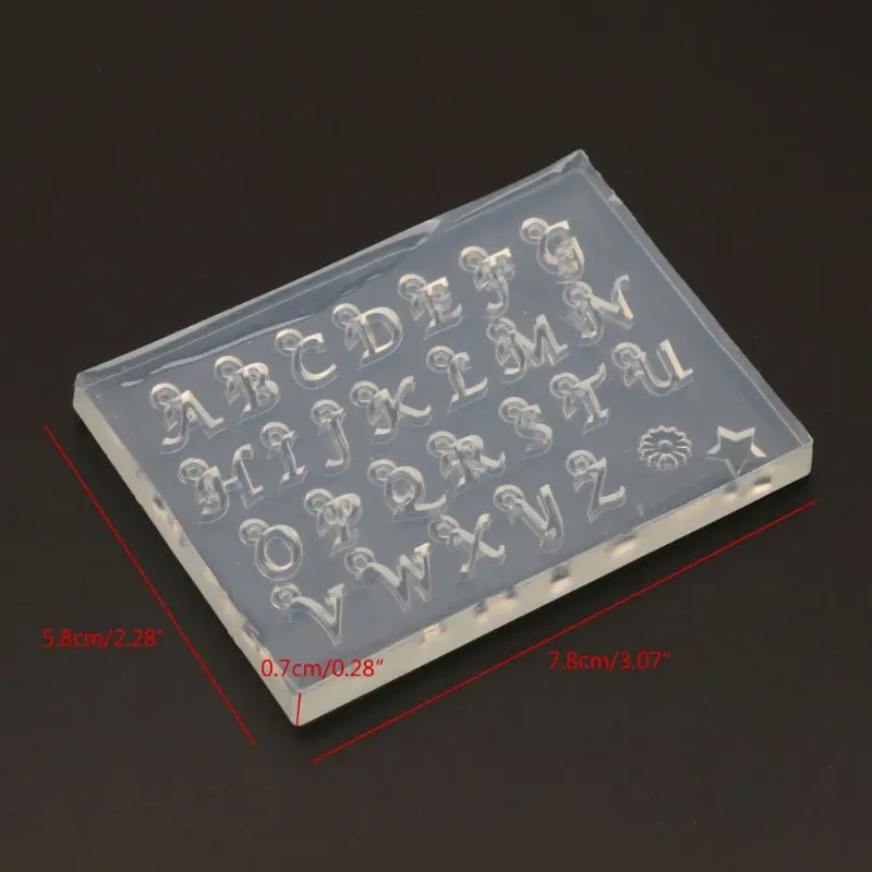 

13MC DIY 26 Small Size English Letters Mold Kit Alphabet Pendant UV Resin Silicone Mold Jewelry Making Tools Nail Art Crafts