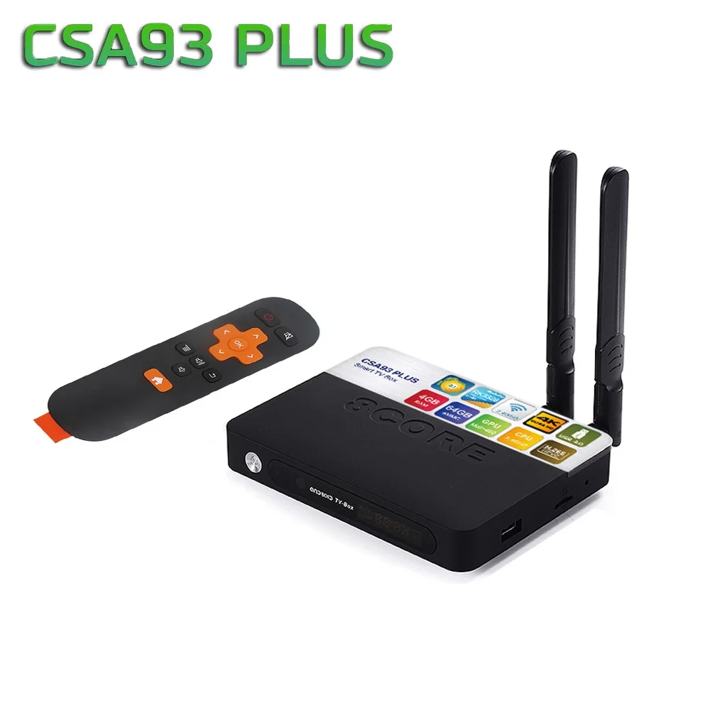 ТВ-приставка CSA93 Plus Android 8 1 2 4G Wi-Fi Bluetooth 4 0 четырехъядерный процессор RK3328 ОЗУ Гб ПЗУ