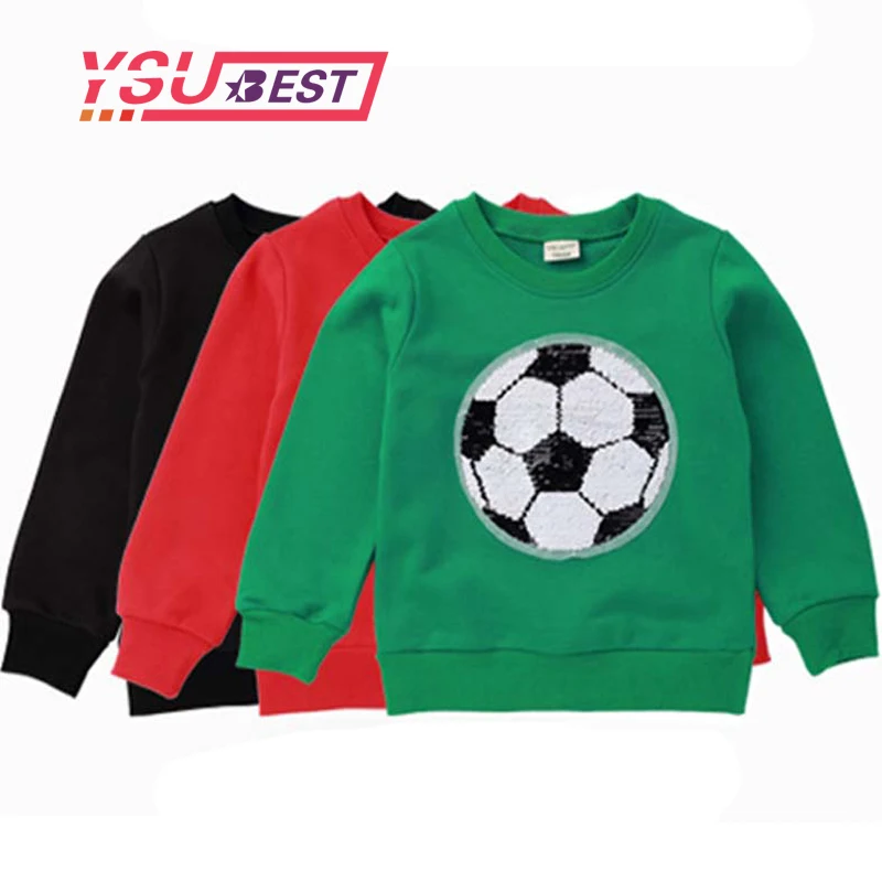 Коллекция 2019 года осенне-весенний Детский свитер детская одежда с футбольным