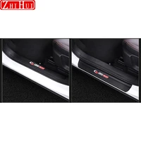 car styling interior door welcome threshold cover sticker for changan cs35 plus 2020 leather cover stickers accessories