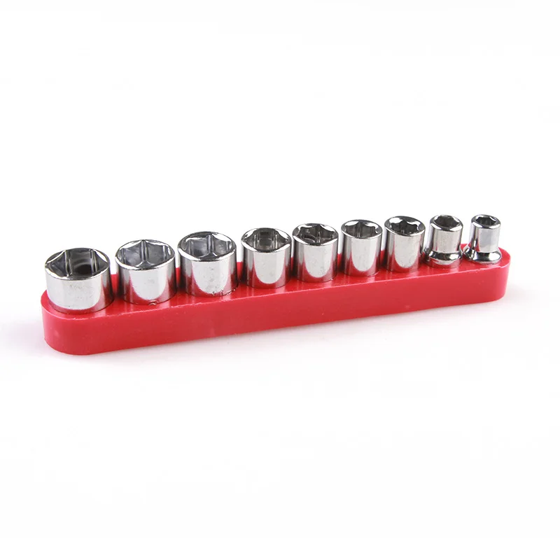 

9pc 1/4series Hexagon Socket 9piece Sleeve 5-13mmsleeve Power Tools Accessories Sleeve