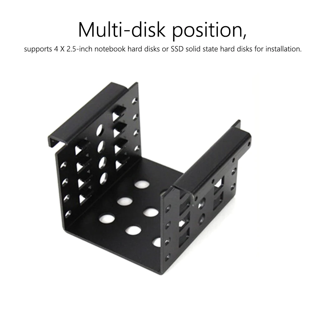 4-Bay 3.5 Inch to 2.5 Inch Hard Drive Caddy Internal Mounting Adapter Bracket Aluminum Alloy Mobile Holder images - 6