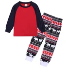 2021 Одежда для мальчиков, наряды для детей, рождественские пижамные костюмы, комплекты одежды для маленьких мальчиков, детская одежда