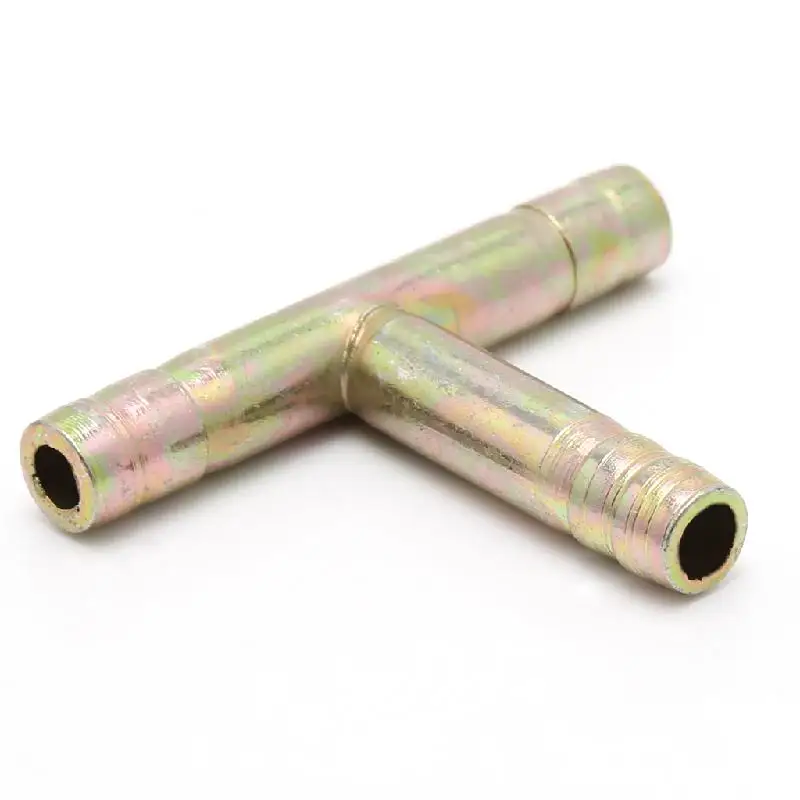 

2021 New 8mm 5/16" Tee 3 Way Hose Barbed Connector Air Fuel Water Pipe Gas Tubing