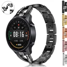 Ремешок спортивный из нержавеющей стали для Xiaomi MI, цветной браслет для часов, металлический браслет для часов Realme Watch S correa, 22 мм