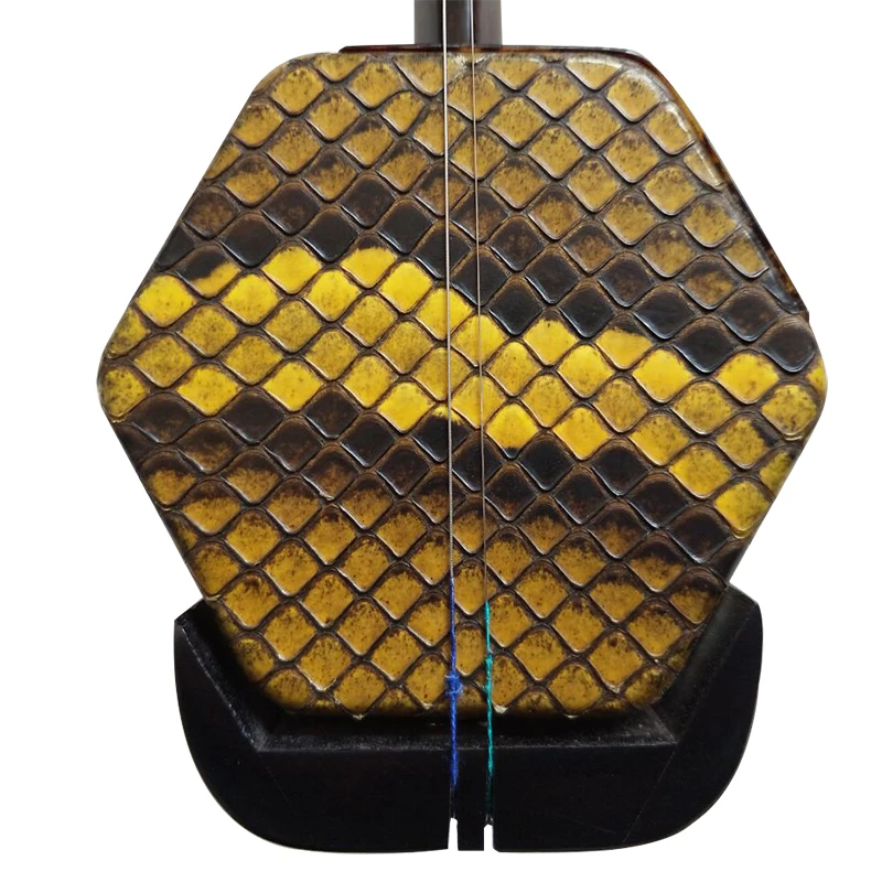 Эбеновый высококлассный музыкальный инструмент Erhu от Wang Jiawang 100% Ture кожа питона с