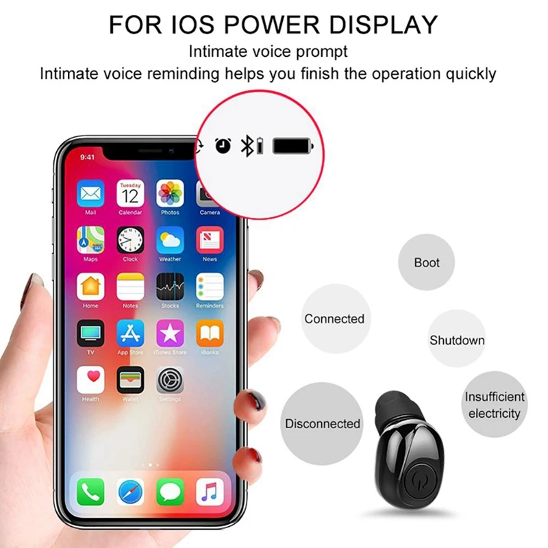 Bluetooth Wireless Earphone Tws Mini 5.0 Headphone With Charging Box 2200Mah Sports Stereo Headset For Ios Android | Электроника