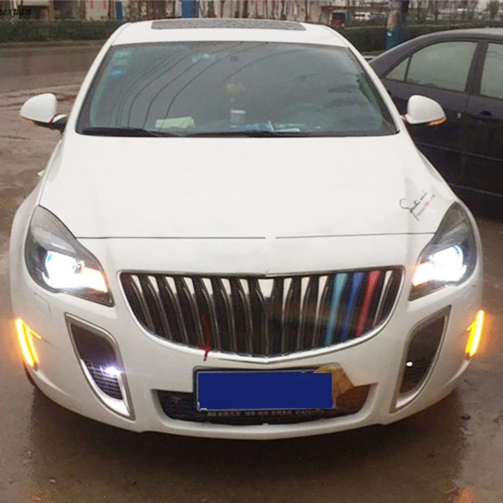 Дневные ходовые огни CSGJMY 2 шт. светодиодный ДХО с указателем поворота для Buick Regal GS