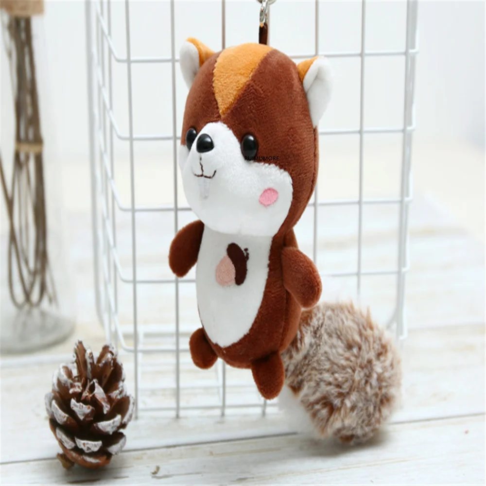 NEW Gift Plush Toy - 9-14CM Little Cute Animal Stuffed TOY Soft Squirrel Keychain DOLL | Игрушки и хобби