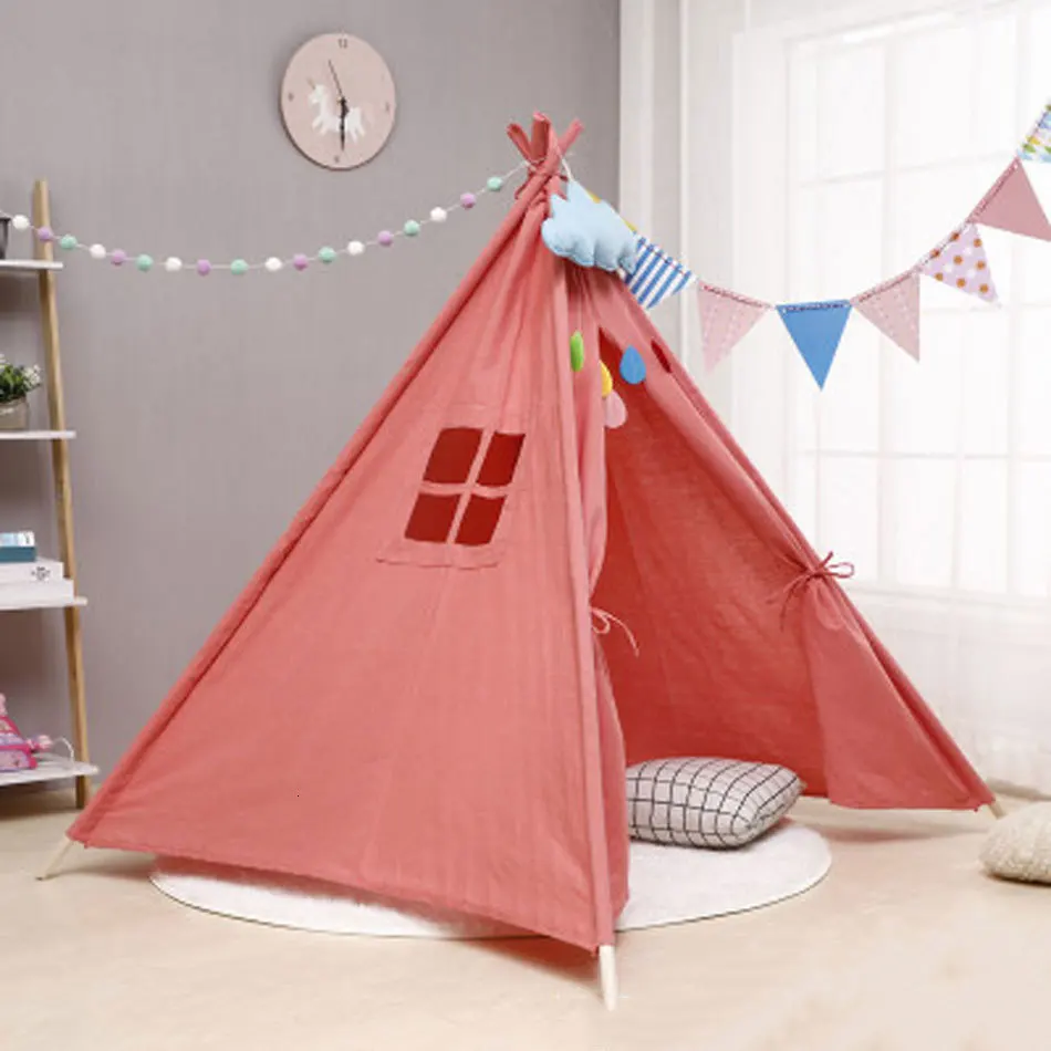 11 типов большая палатка teepee хлопковая парусиновая детская палатка детский игровой дом для девочек Wigwam игровой дом Индия палатка-вигвам Декор для комнаты