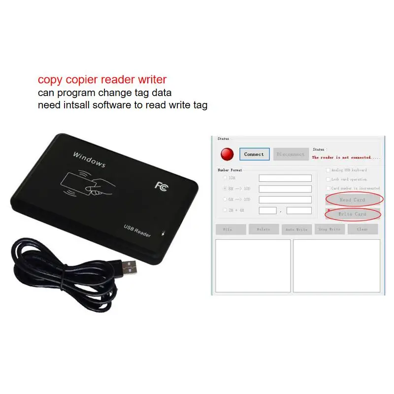 Дубликатор RFID 125 кГц с Перезаписываемыми брелоками и бирками|IC/ID карты| |