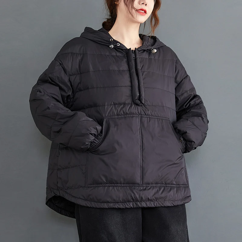2021 Autumn Winter Oversized Jacket For Women Coat Pullover Long Sleeve Causal Loose Down Jacket Fashion Clothes Outerwear