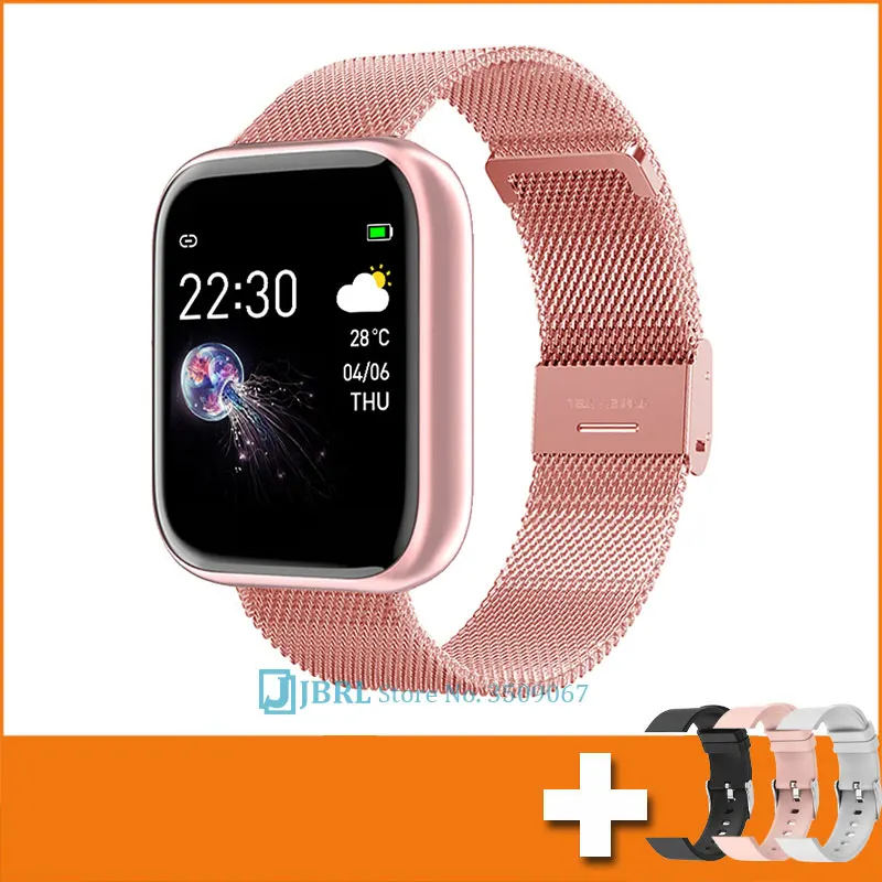 Спортивные умные часы HD женские bluetooth мужские стальные Смарт IOS Android