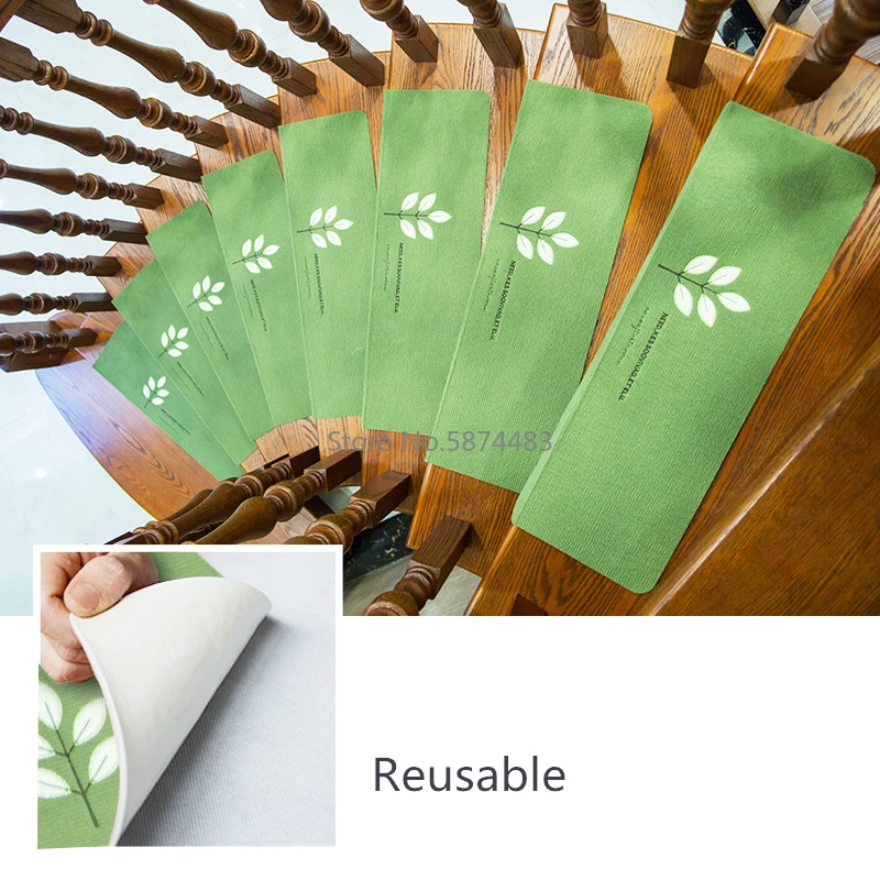 Светящиеся лестничные напольные коврики самоклеящиеся рандомные для дома и