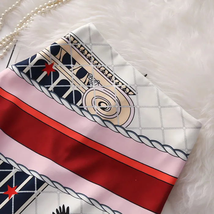 Женские юбки Летняя юбка-карандаш с цветочным принтом повседневные длиной до