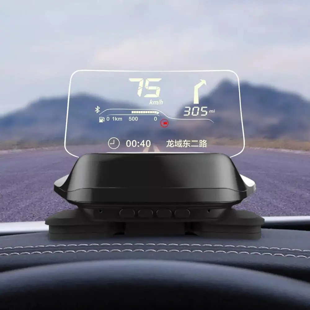 Умный автомобильный HUD проектор Youpin Carrobot с Bluetooth дисплеем GPS навигацией и