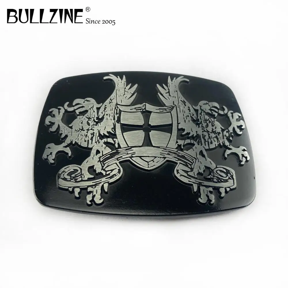 Пряжка для ремня Bullzine Dragon с черным покрытием FP-03364 непрерывным запасом подходит
