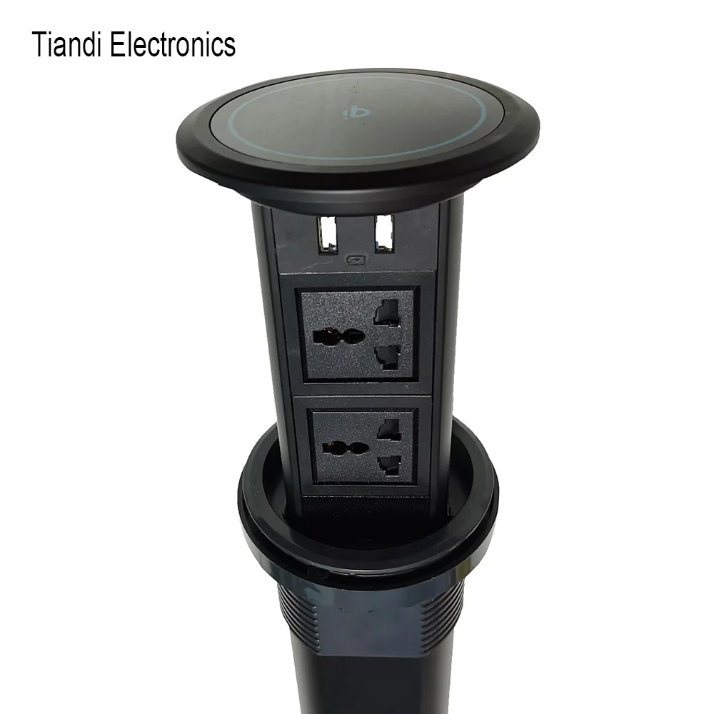 USB-розетка с беспроводной зарядкой для дома и офиса переходник вилкой Стандарта