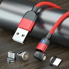 Магнитный кабель Micro USB Type-C 3A, быстрая зарядка, магнитное зарядное устройство Micro USB Type-C, USB C для iPhone 13, 12, Huawei, Xiaomi 6, 8, 9, 10, 11