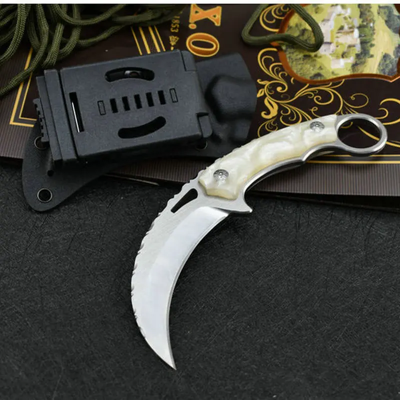Ножи карамбит ястреб коготь ястреба нож для выживания на природе защиты