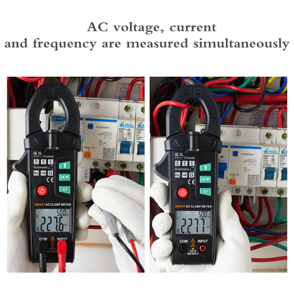 Умный Цифровой мультиметр FY3269S высокоточный амперметр с защитой от перегорания