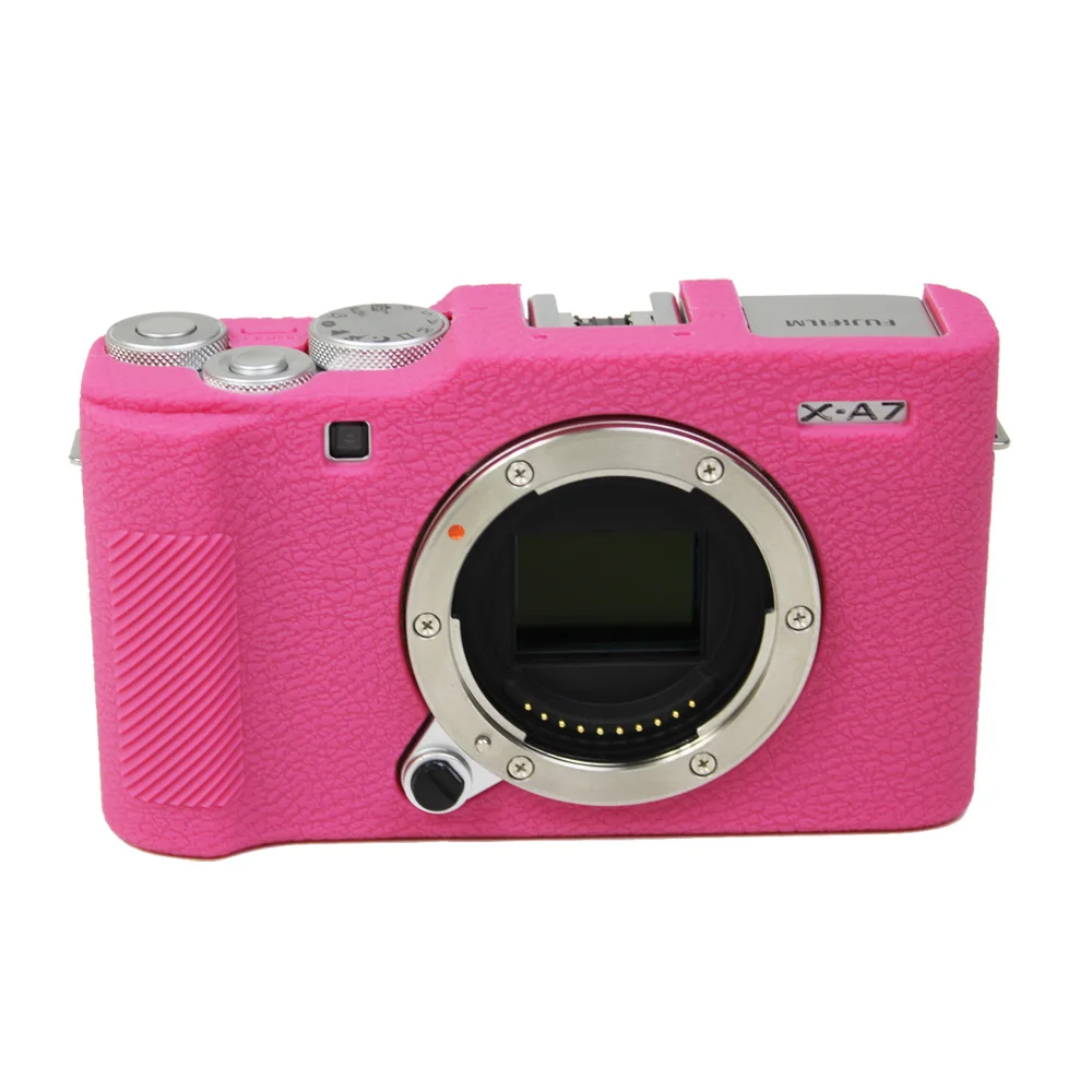 Rose Мягкий силиконовый чехол для камеры резиновый чехол для Fujifilm XA7 Fuji XA-7 Pretective Чехол 9 цветов - Цвет: Rose