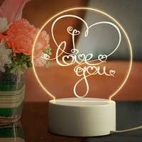 valentines day gift for your wife husband girlfriend boyfriend led night light decor atmosphere warm lamp everlasting love
