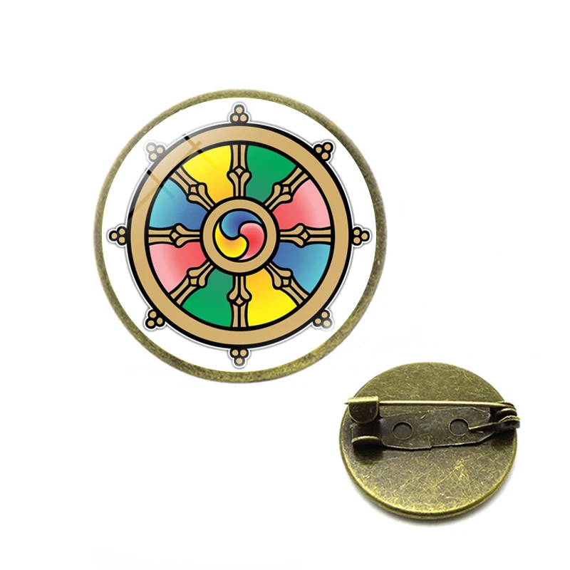 Дхармачакра Колесо Фортуны броши и булавки колесо права дхармачакра Дхарма
