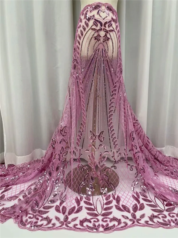 Кружевная ткань с блестками 5 ярдов швейцарское качество вышивка нигерийский