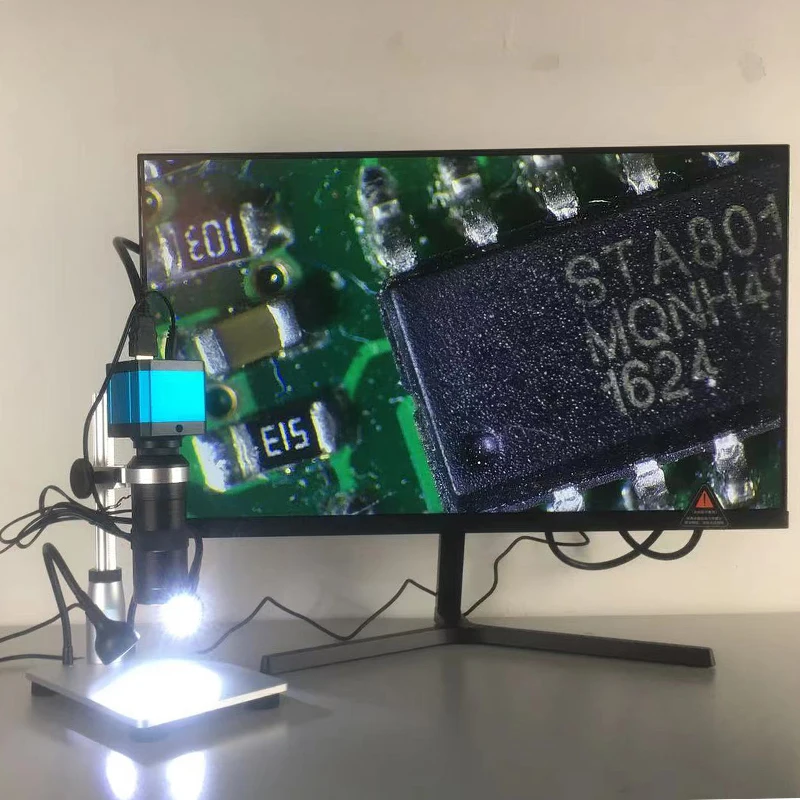 Профессиональный микроскоп для ремонта телефона HDMI камера 38MP 13MP USB VGA