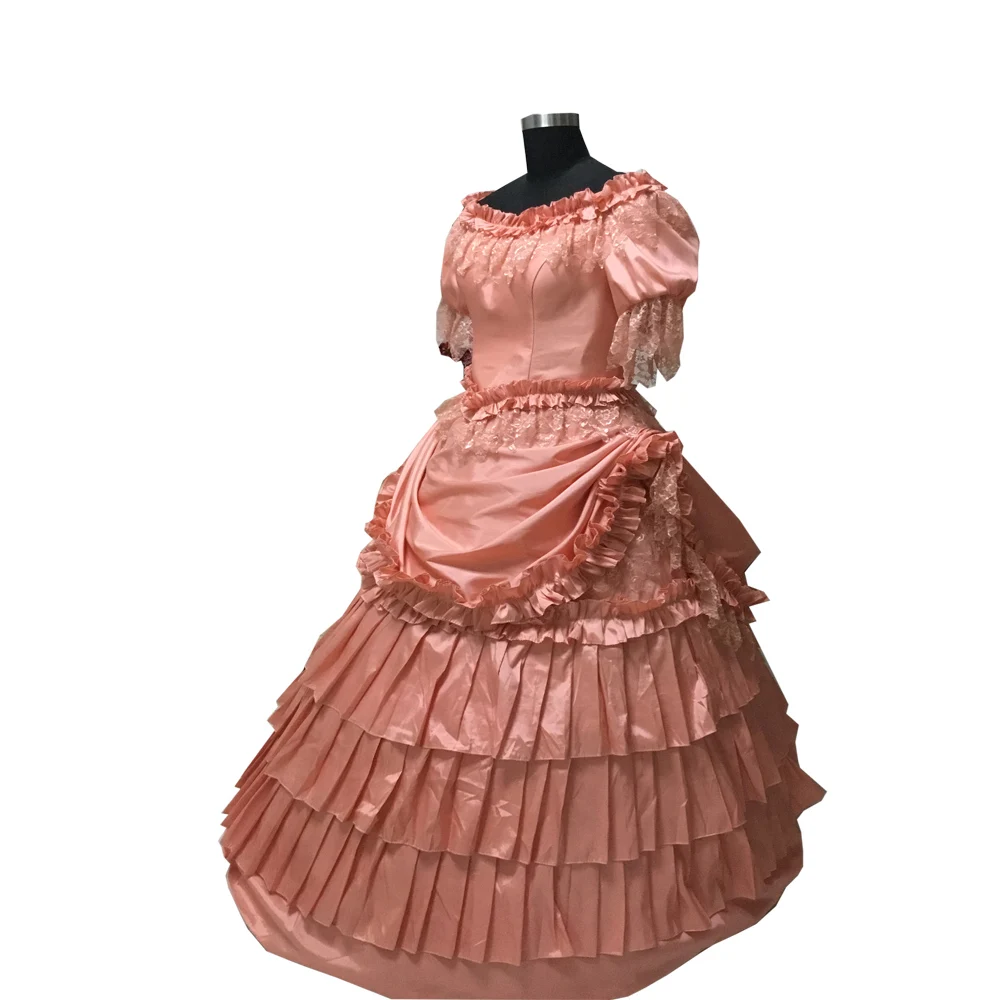 2020 New pink victorian Halloween Cosplay dress Colonial Georgian Renaissance Gothic Historical D-552 |