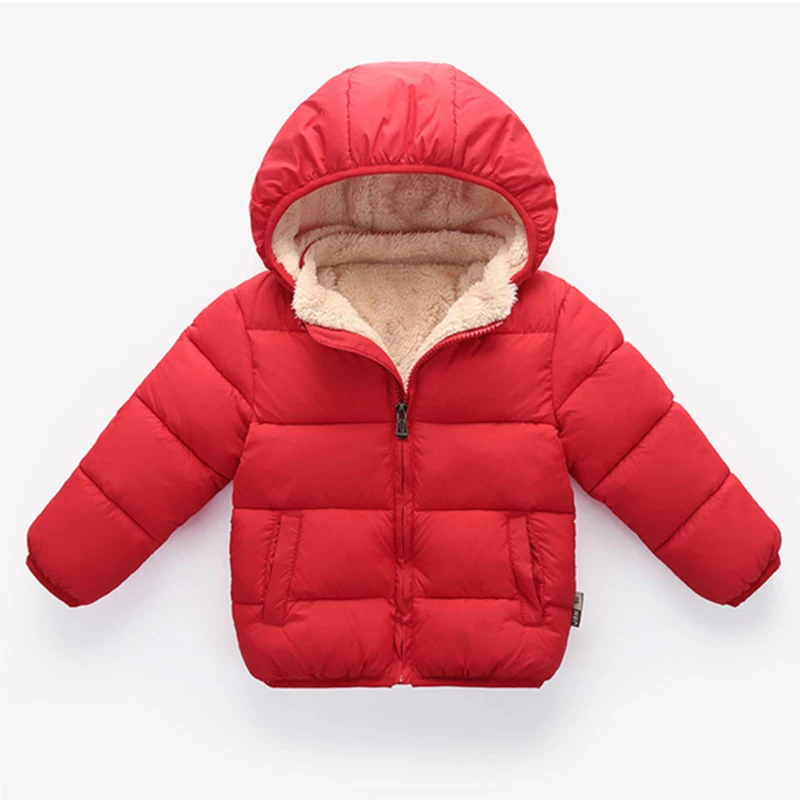 Детская утепленная куртка на флисе для мальчиков и девочек верхняя одежда с