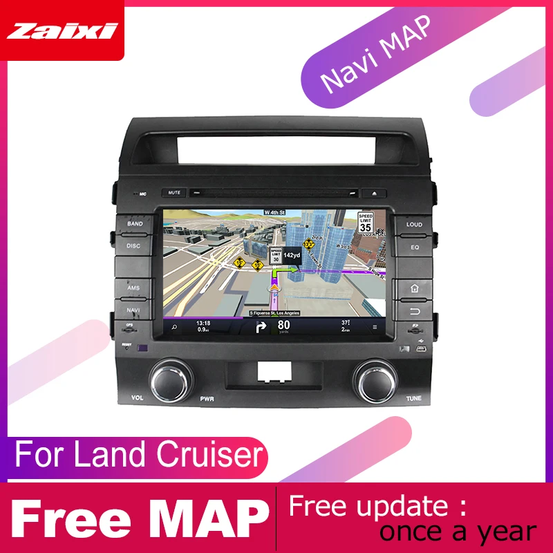 Автомагнитола ZaiXi для Toyota Land Cruiser 2008 ~ 2012 мультимедийная система на Android