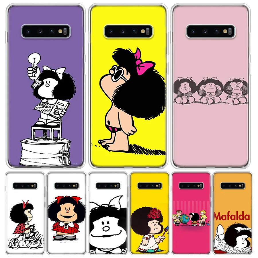 Чехол Mafalda для телефона Samsung Galaxy A51 A71 A50 A10 A20E A30 A40 A70 M30S A01 A21 A6 A7 A8 A9 Plus + чехол|Бамперы|
