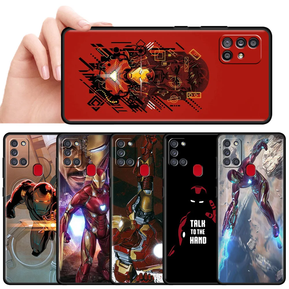 

Case For Samsung Galaxy A12 A51 A52 A71 A21s A32 A31 A02s A72 A41 A11 A22 A03s A13 A01 A42 Soft Phone Cover Iron Man Character