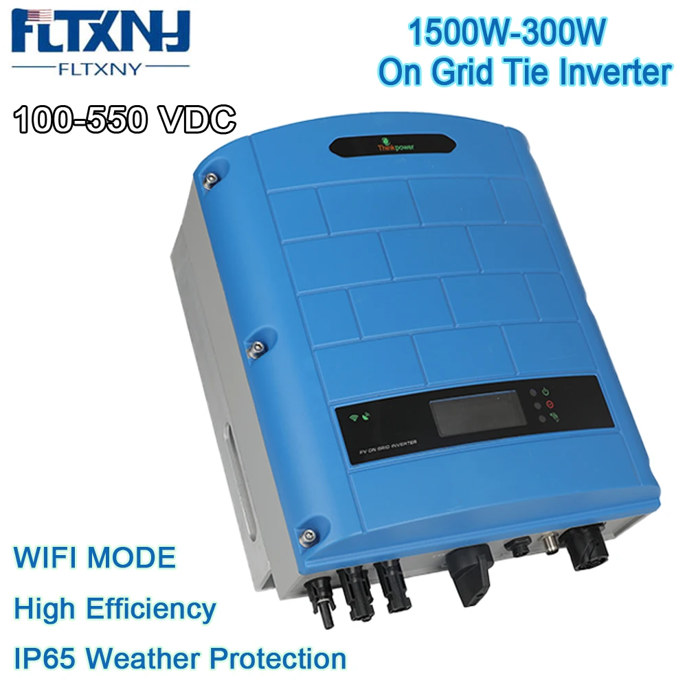 

FLYT Wifi Mode Default Solar On Grid Tie Inverter 1500W 3000W 1.5KW 2.2KW 3KW with Input Single MPPT Waterproof IP65