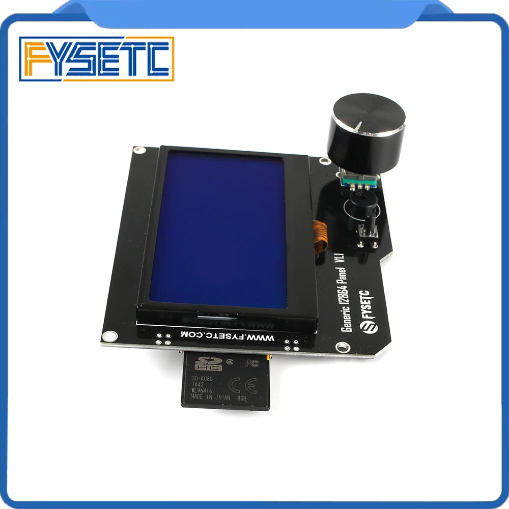 FYSETC F6 V1.3 плата все-в-одном решение электроники VS SKR V1.3+ Generic 12864 панель V1.1 Smart 12864LCD модуль Дисплей