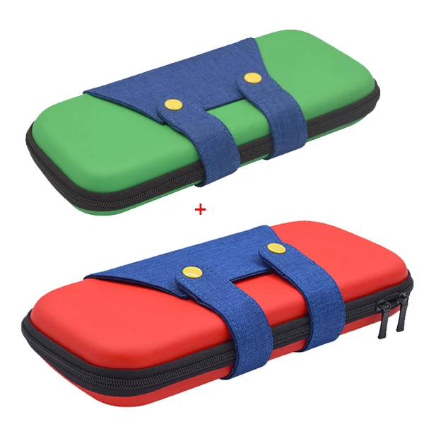red green 5 в 1 сумка для хранения игровой консоли для kingd Switch NS чехол для nintendo Switch+ жесткий корпус+ пленка из закаленного стекла+ 2 крышки - Цвет: red green