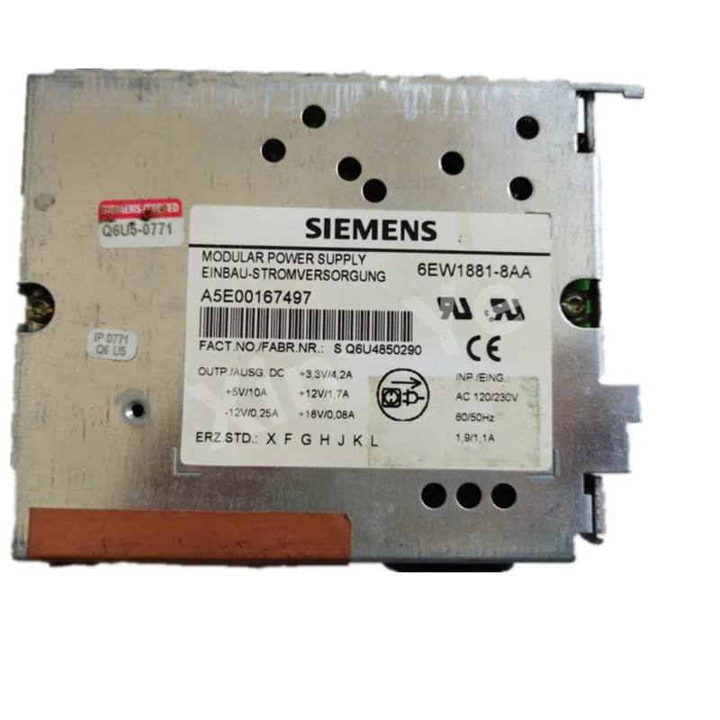 

Блок питания Siemens A5E00167497, б/у в хорошем состоянии