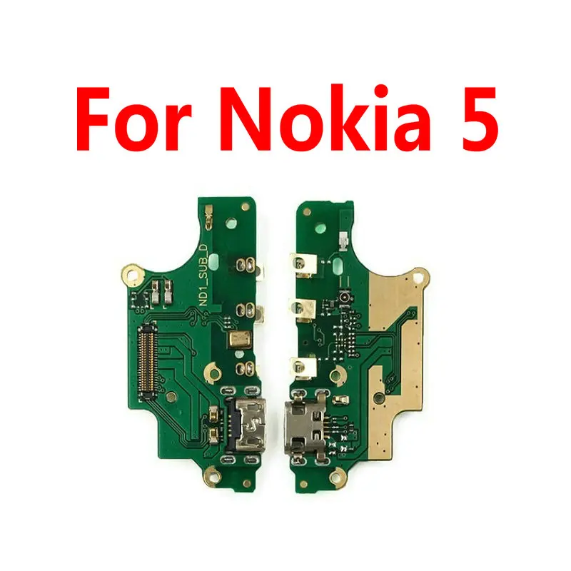 

For Nokia 5 N5 TA-1053 TA-1021 TA-1024 Usb Charger Board USB Charging Port Dock Plug Jack Connector Flex Cable + Microphone
