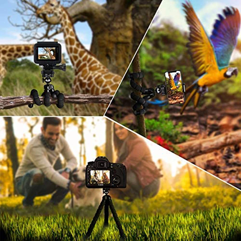 

Flexible Octopus Tripod Bracket Phone Holder For Mobile Phone Camera Selfie Expanding Monopod Stand Travel Mount Remote Control