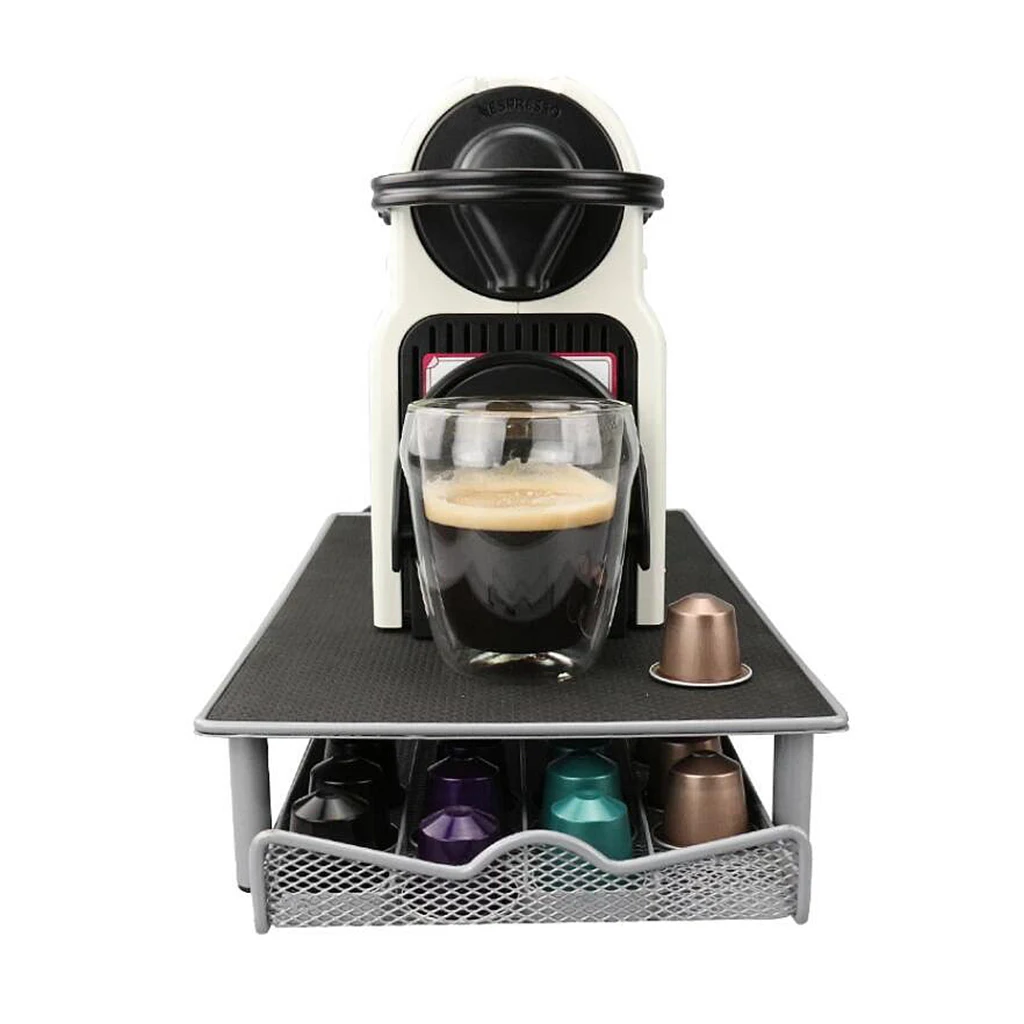 

Coffee Machine Stand & Capsule Pod Storage Holder Drawer Stand Organizer