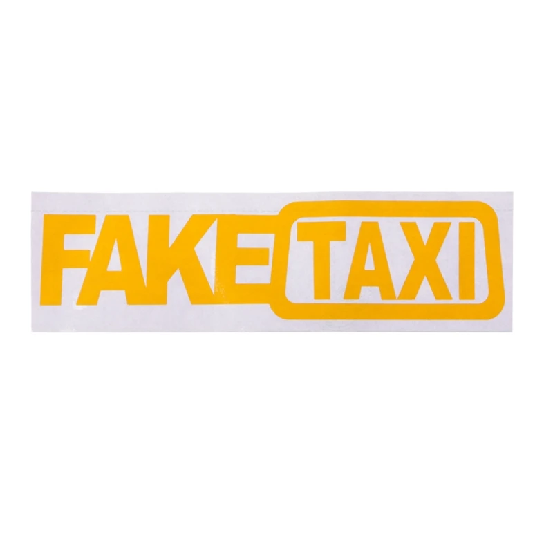 

FAKE TAXI Reflective Funny Car Sticker Car Window Vehicle Body Auto Accessories