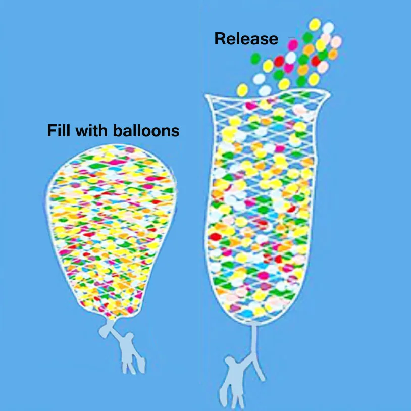 Выпуск сетка для воздушного шара воздушные шары свадебвечерние церемонии
