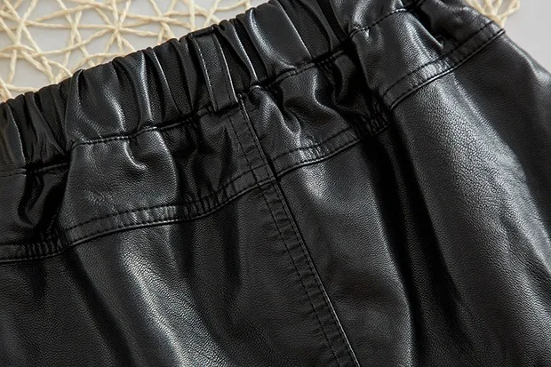 Юбка-годе детская из экокожи с 3 пуговицами на возраст от 2 до 14 лет | Мать и ребенок