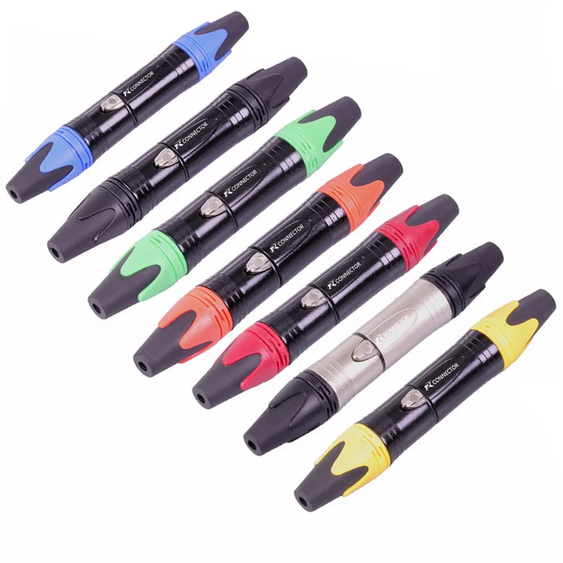 20 шт./10 комплектов 10 шт. 3 Pin XLR Female Jack+ 10 шт. штекер Профессиональный 3-полюсный XLR разъем микрофона оптом