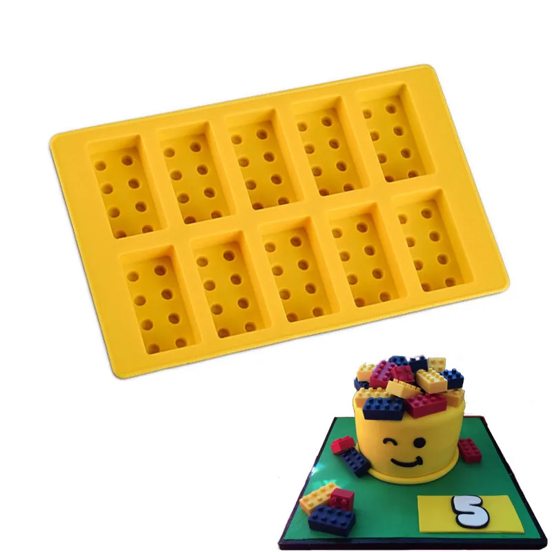 Silicone Building Mold For Ice Cube Tray Candy Crayon Bricks Molds Chocolate Trays Resin Clay Party Baking Maker