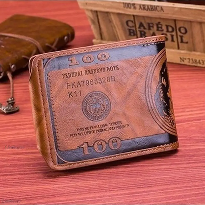 High Quality Brand Leather Men Wallet 2021 Fashion Dollar Price Casual Clutch Money Purse Bag Credit Card Holder | Багаж и сумки